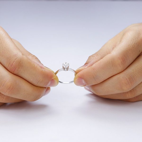 Inel de logodna argint Cluster cu cristale TRSR106, Bijuterii - Corelle